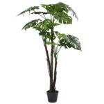 Plantenonline Kunstplant met pot monstera 130 cm groen