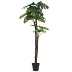 Plantenonline Kunstplant met pot monstera 170 cm groen