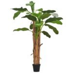 Plantenonline Kunst bananenboom met pot 250 cm groen