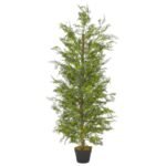 Plantenonline Kunstplant met pot cipresboom 150 cm groen