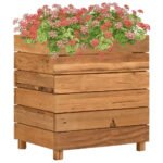 Plantenonline Plantenbak verhoogd 50x40x55 cm gerecycled teakhout en staal