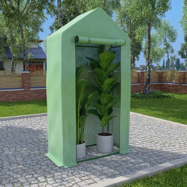 Plantenonline Kas met stalen frame 0,5 m² 1x0,5x1,9 m