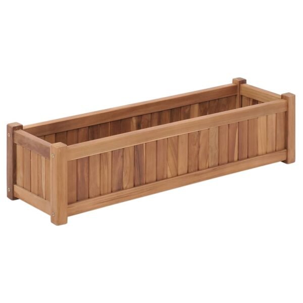 Plantenonline Plantenbak verhoogd 100x30x25 cm massief teakhout