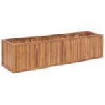 Plantenonline Plantenbak verhoogd 200x50x50 cm massief teakhout
