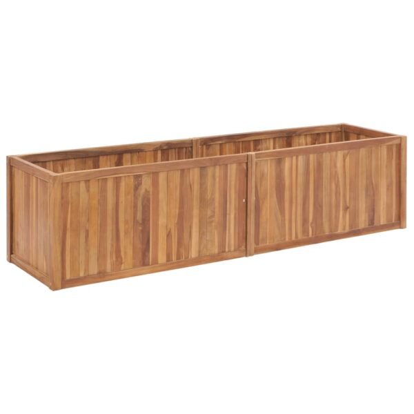 Plantenonline Plantenbak verhoogd 200x50x50 cm massief teakhout