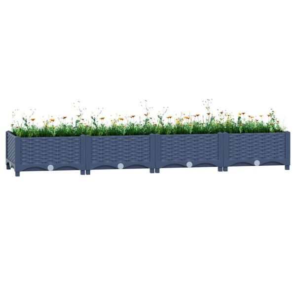 Plantenonline Plantenbak verhoogd 160x40x23 cm polypropyleen