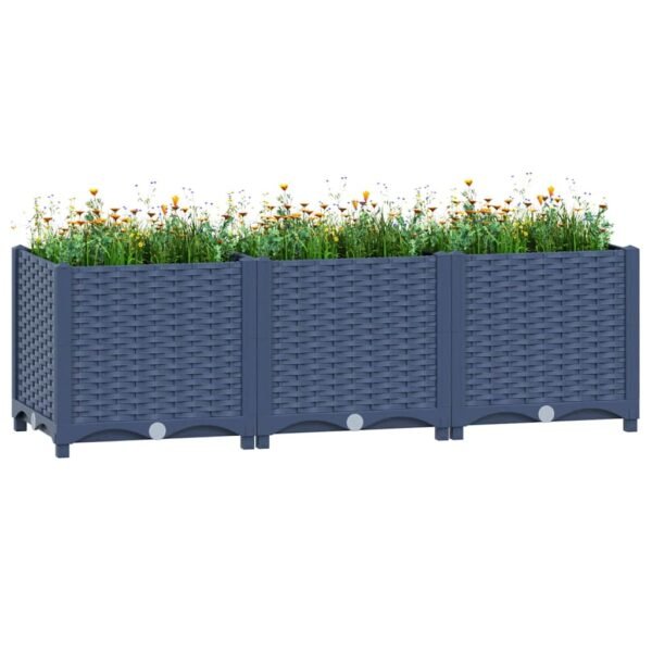 Plantenonline Plantenbak verhoogd 120x40x38 cm polypropyleen