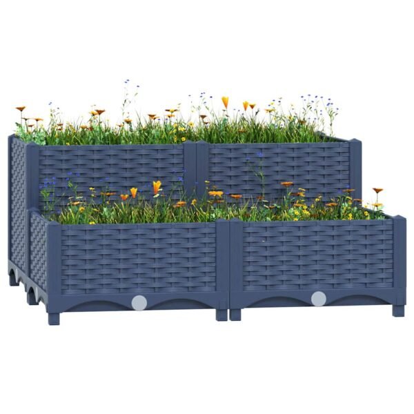 Plantenonline Plantenbak verhoogd 80x80x38 cm polypropyleen