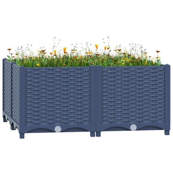 Plantenonline Plantenbak verhoogd 80x80x38 cm polypropyleen