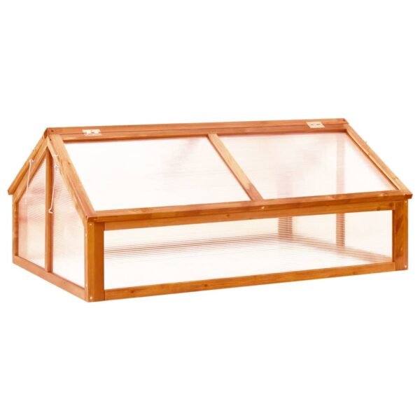 Plantenonline Broeikas 114x80x50 cm vurenhout bruin