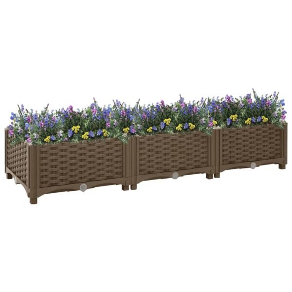 Plantenonline Plantenbak verhoogd 120x40x23 cm polypropyleen