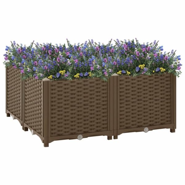 Plantenonline Plantenbak verhoogd 80x80x38 cm polypropyleen