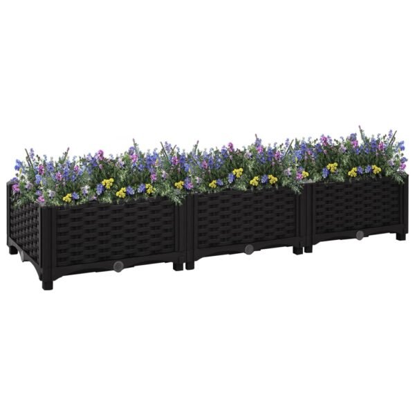 Plantenonline Plantenbak verhoogd 120x40x23 cm polypropyleen