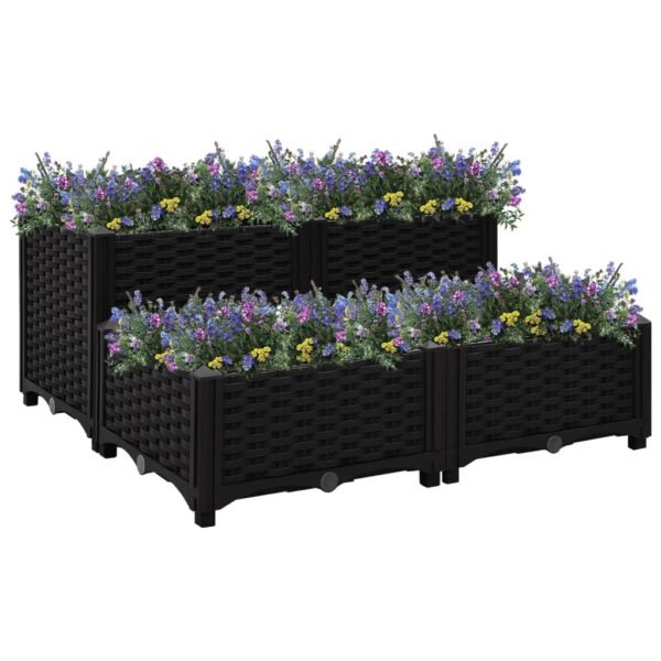 Plantenonline Plantenbak verhoogd 80x80x38 cm polypropyleen