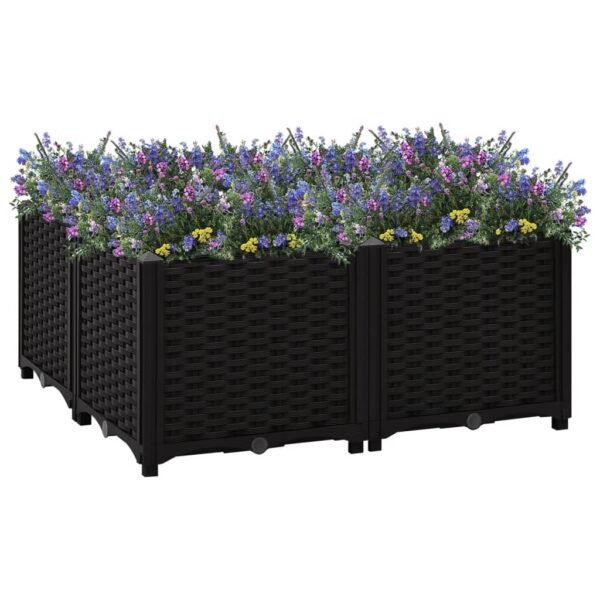 Plantenonline Plantenbak verhoogd 80x80x38 cm polypropyleen