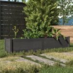 Plantenonline Plantenbak verhoogd 150x31x31 cm massief grenenhout grijs