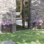 Plantenonline Plantenbakken 2 st 70x31x70 cm massief grenenhout grijs