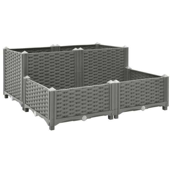 Plantenonline Plantenbak verhoogd 80x80x38 cm polypropyleen