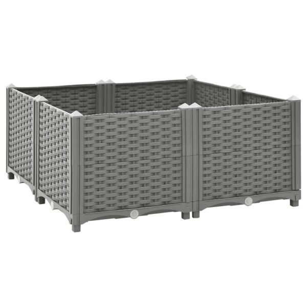 Plantenonline Plantenbak verhoogd 80x80x38 cm polypropyleen