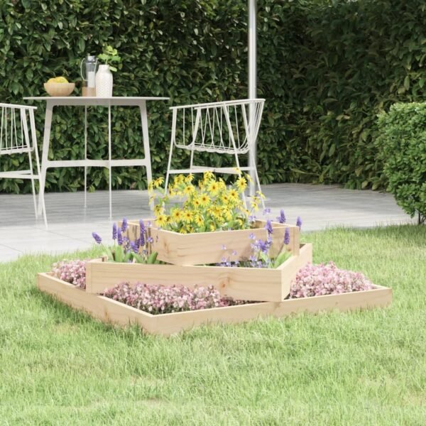 Plantenonline Plantenbak 83x83x27 cm massief grenenhout