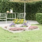 Plantenonline Plantenbak 112x112x27 cm massief grenenhout wit