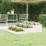 Plantenonline Plantenbak 107x107x27 cm massief grenenhout wit