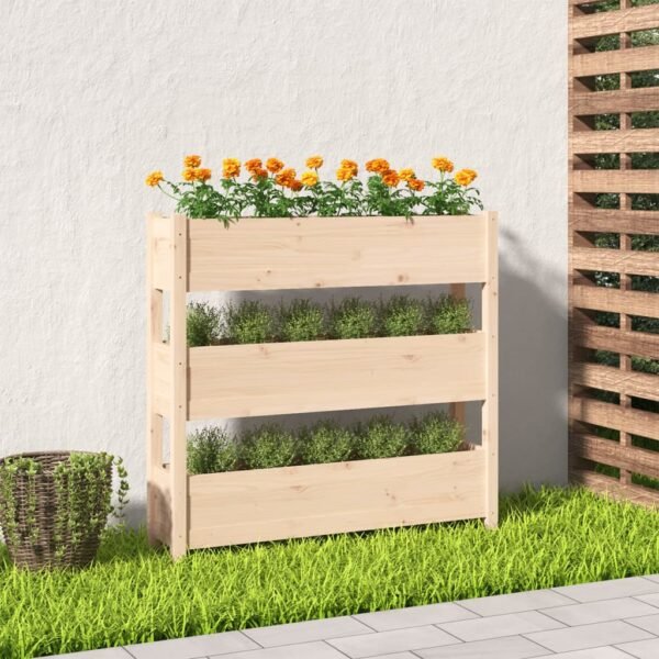 Plantenonline Plantenbak 112x25x104,5 cm massief grenenhout
