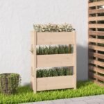 Plantenonline Plantenbak 77x25x104,5 cm massief grenenhout