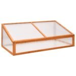Plantenonline Broeikas 110x58,5x39 cm vurenhout oranje