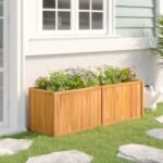 Plantenonline Plantenbak verhoogd 150x50x50 cm massief teakhout