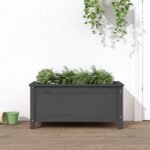 Plantenonline Plantenbak 82,5x40x39 cm massief grenenhout grijs