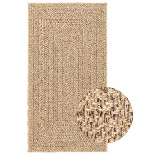 Plantenonline Vloerkleed ZIZUR binnen en buiten 80x150 cm jute look