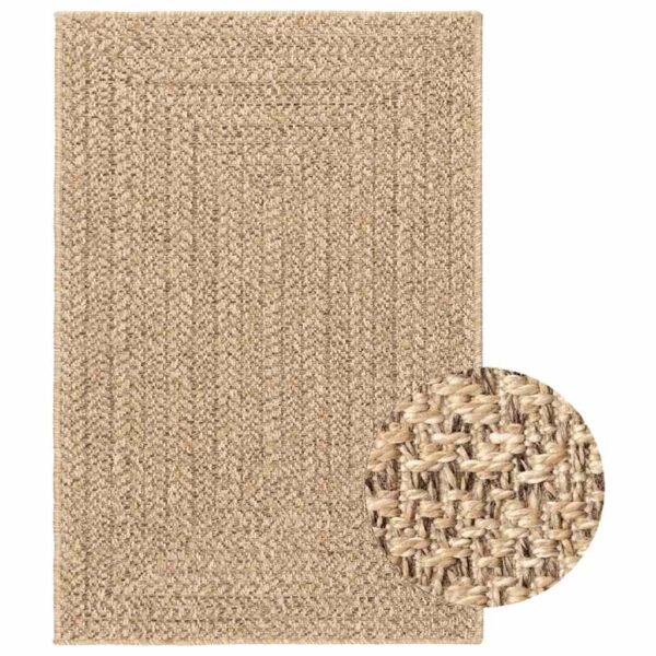 Plantenonline Vloerkleed ZIZUR binnen en buiten 140x200 cm jute look