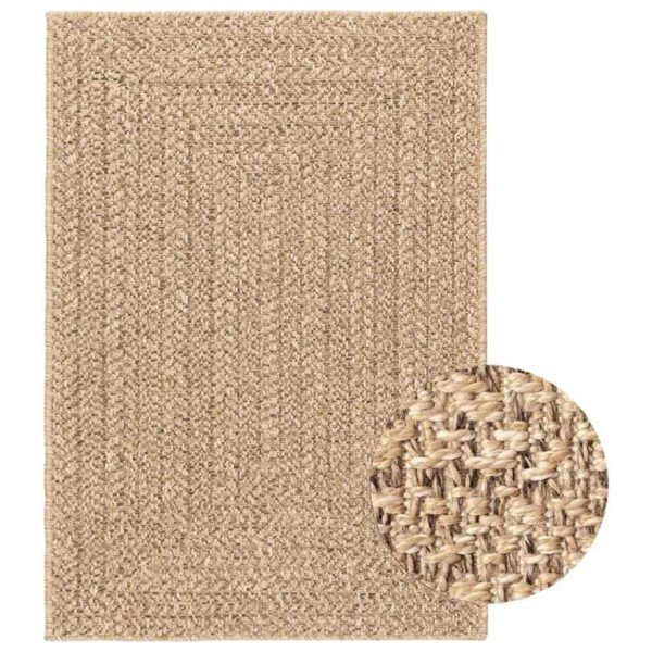 Plantenonline Vloerkleed ZIZUR binnen en buiten 160x230 cm jute look