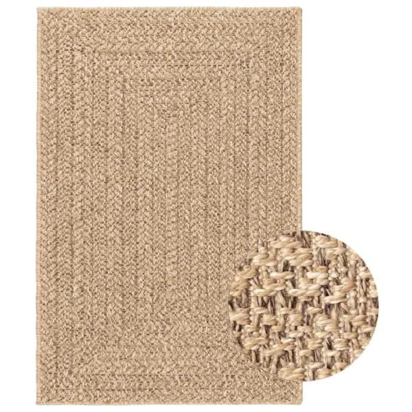 Plantenonline Vloerkleed ZIZUR binnen en buiten 200x290 cm jute look