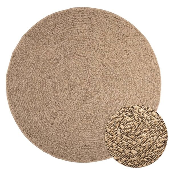 Plantenonline Vloerkleed ZIZUR binnen en buiten 160 cm jute look