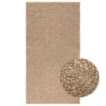 Plantenonline Vloerkleed ZIZUR binnen en buiten 80x150 cm jute look