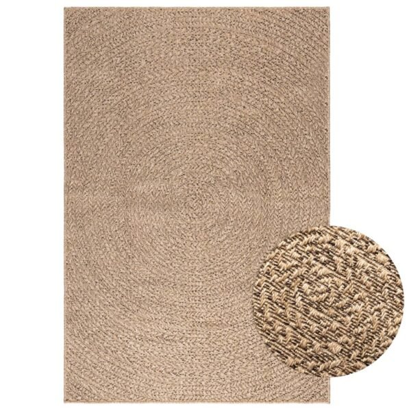 Plantenonline Vloerkleed ZIZUR binnen en buiten 120x170 cm jute look