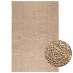 Plantenonline Vloerkleed ZIZUR binnen en buiten 140x200 cm jute look