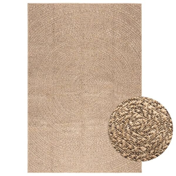 Plantenonline Vloerkleed ZIZUR binnen en buiten 140x200 cm jute look