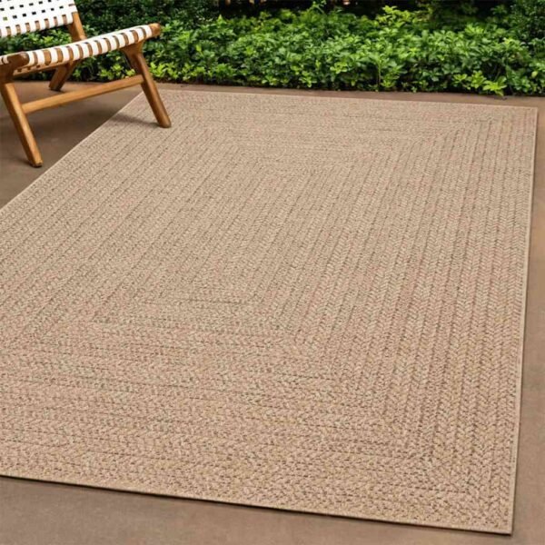 Plantenonline Vloerkleed ZIZUR binnen en buiten 60x110 cm jute look