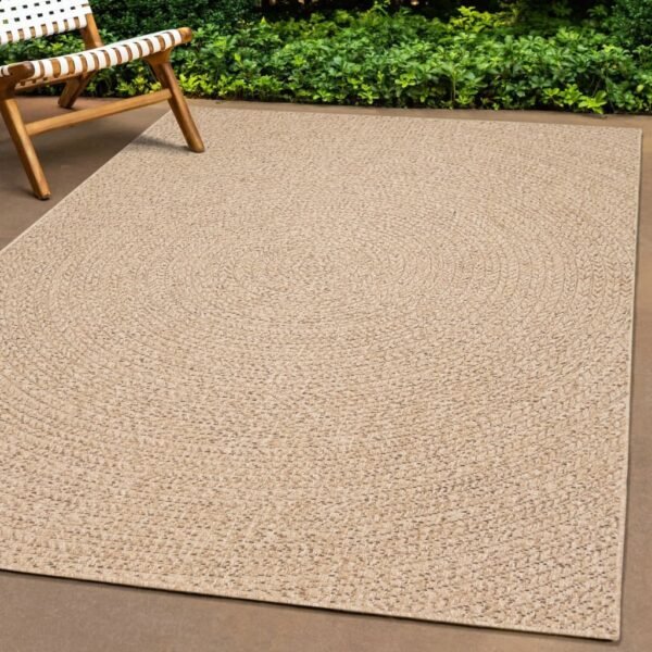 Plantenonline Vloerkleed ZIZUR binnen en buiten 80x200 cm jute look