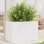 Plantenonline Plantenbak 70x40x45,5 cm massief grenenhout wit