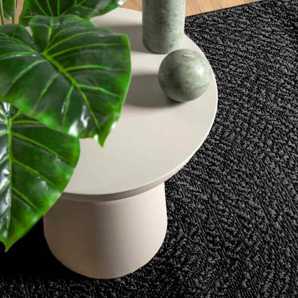 Plantenonline Vloerkleed ZIZUR binnen en buiten 80x150 cm jute look antraciet