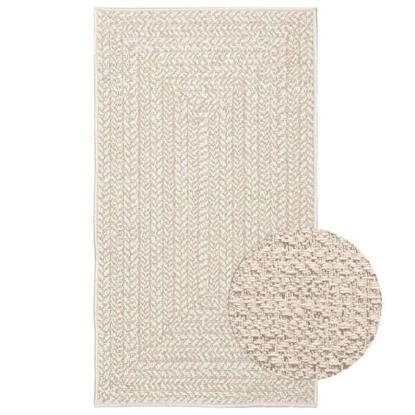 Plantenonline Vloerkleed ZIZUR room binnen en buiten 60x110 cm jute look