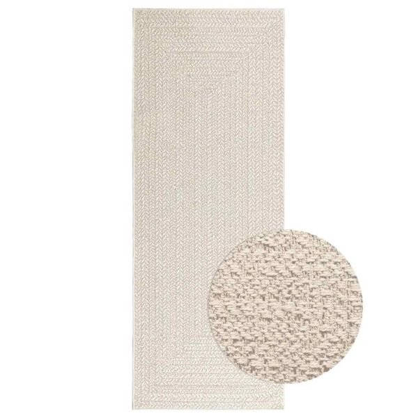 Plantenonline Vloerkleed ZIZUR room binnen en buiten 80x200 cm jute look