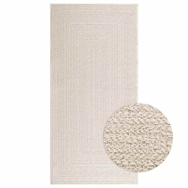 Plantenonline Vloerkleed ZIZUR room binnen en buiten 100x200 cm jute look