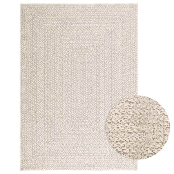 Plantenonline Vloerkleed ZIZUR room binnen en buiten 120x170 cm jute look