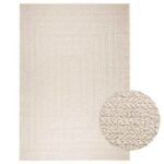 Plantenonline Vloerkleed ZIZUR room binnen en buiten 200x290 cm jute look