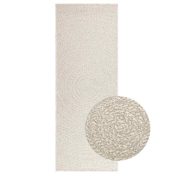 Plantenonline Vloerkleed ZIZUR room binnen en buiten 80x200 cm jute look